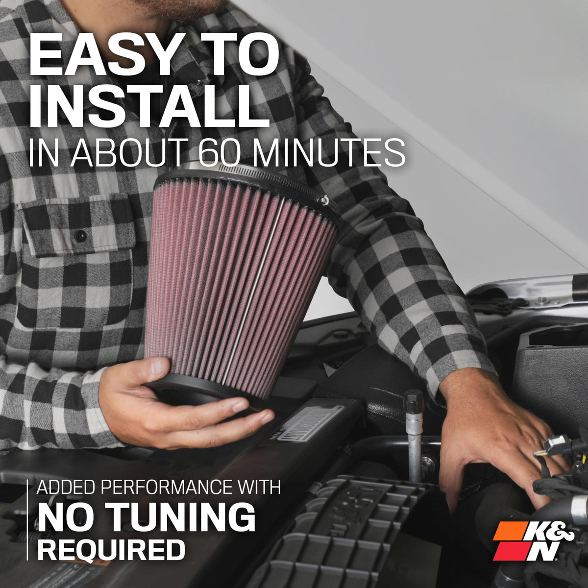 K&N FILTER 57-2556 K&N Cold Air Intake System: High-Flow Air Filter, Increase Performance & Towing: Compatible with 2004-2008 FORD/LINCOLN: Expedition, F150, Mark LT, 57-2556