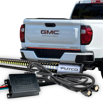 PUTCO 9201948-24 Putco 48" Blade LED Tailgate Light Bar Red/Amber/White LEDs & Plug-N-Play Quick Connect Harness - Fits GMC Canyon 2023-2027