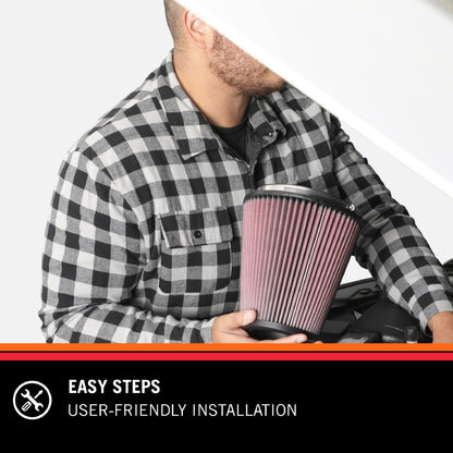 K&N FILTER 62-1490 K&N Vent Air Filter/Breather: High Performance, Premium, Washable, Replacement Engine Filter: Filter Height: 2.5 in, Flange Length: 1 in, Shape: Breather, 62-1490