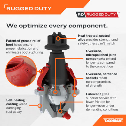 Dorman B6477RD Patented Front Lower Suspension Ball Joint