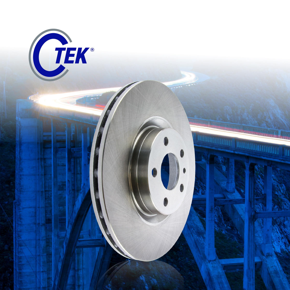 Centric Parts 121.66023 C-Tek Automotive Front Brake Rotor
