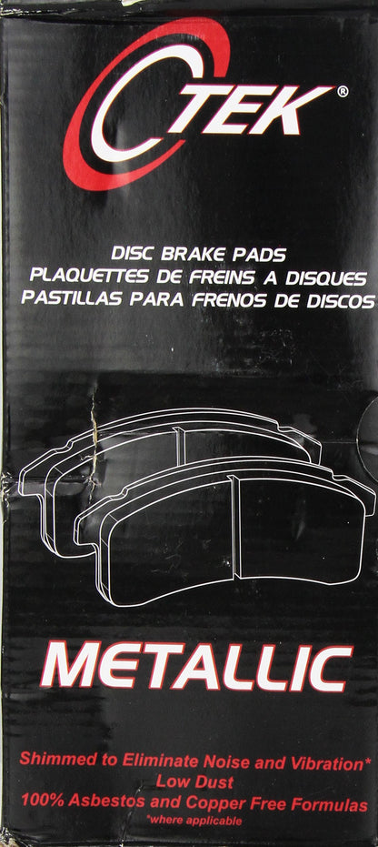 Centric Parts 102.09450 C Tek Semi Metallic Brake Pads with Shims