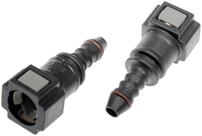 DORMAN 800-188 Dorman 800-188 Quick Connector 5/16 In. Steel TO 6mm Nylon 180 with O ring, 2 Pack