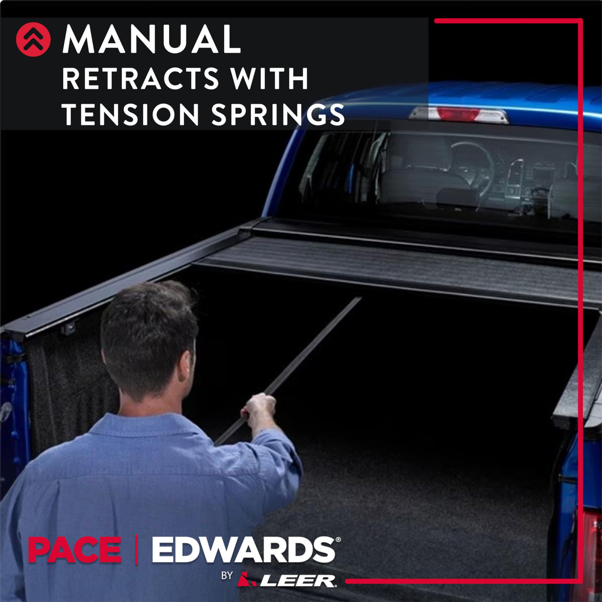 PACE EDWARDS KRCA27A58 Pace Edwards UltraGroove Retractable Tonneau Cover for 2019-2026 Chevy/GMC Silverado/Sierra 1500 Crew Cab, 5' 8" Truck Bed