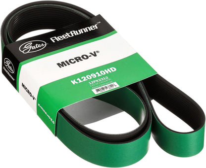 Gates K120910HD FleetRunner Micro-V Serpentine Drive Belt