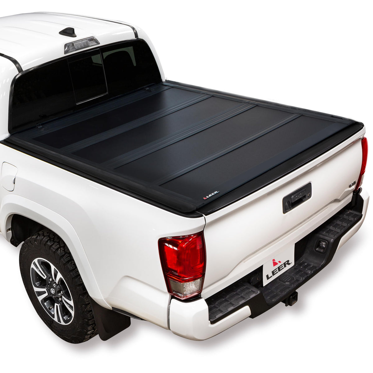 LEER 650299 LEER HF650M | Fits 2019+ Ram 1500 with 6.4 FT Bed w/o Rambox | Hard, Quad-Folding, Low Profile Tonneau Cover | Does not fit with 60/40 Multifunction Tailgate | SKU 650299