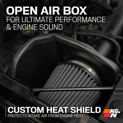 K&N FILTER 30-3082 K&N Cold Air Intake System: Dry-Flow Air Filter, Increase Performance & Towing: Compatible with 2014-2020 Chevy/GMC/Cadillac Silverado 1500, Suburban, Tahoe, Sierra 1500, Yukon, Escalade, 30-3082