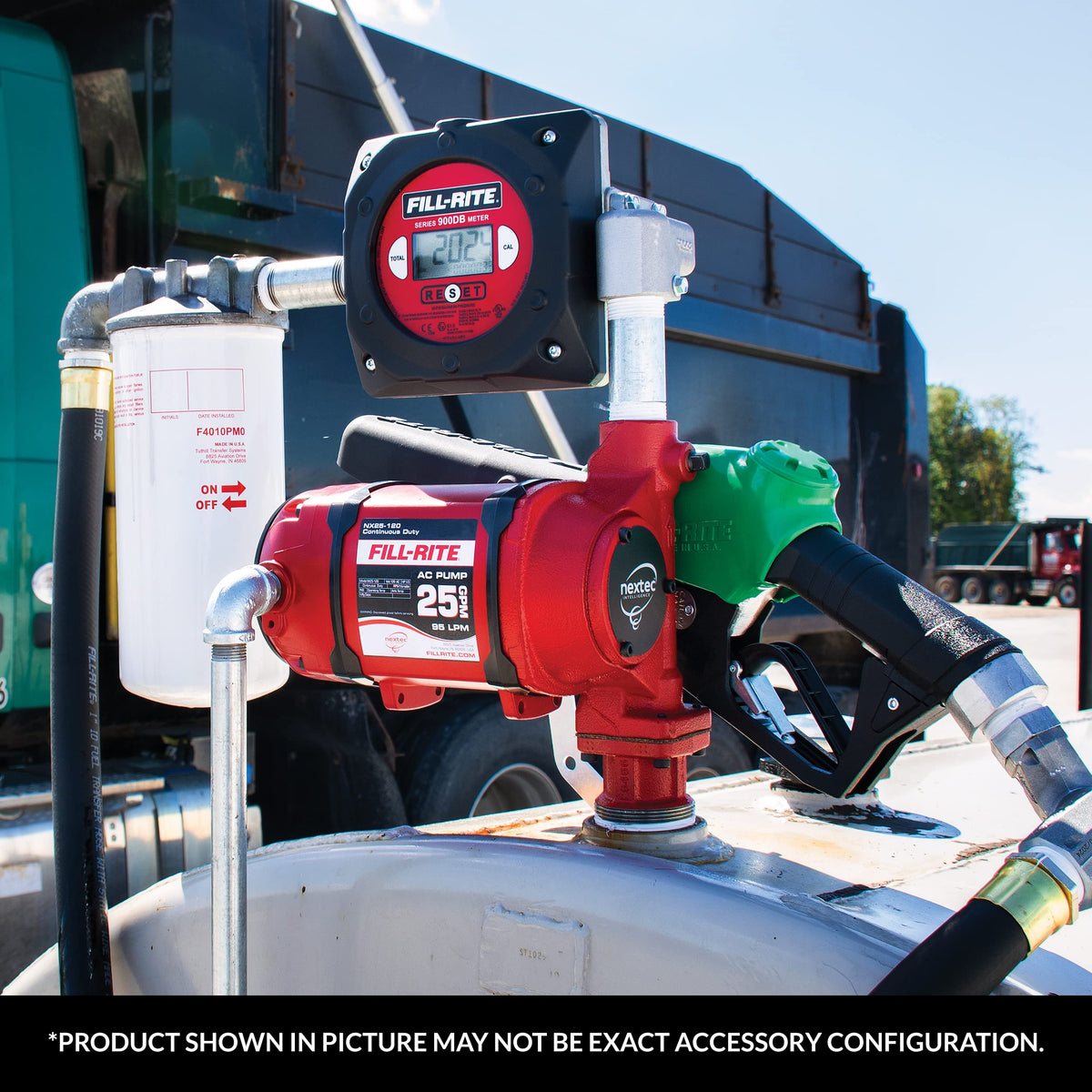 FILL RITE N100DAU13G Fill-Rite N100DAU13G 1" 5-40 GPM (19-150 LPM) Ultra High Flow Automatic Nozzle - Compatible with Gasoline, Diesel, Biodiesel up to B20, E15 & Kerosene - Green