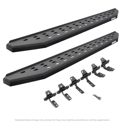 GO RHINO 69412680T Go Rhino RB20 Running Boards & Brackets | Galvanized Steel, Protective Bedliner Coating | 69412680T | Fits 2004-2014 Ford F-150 Super Cab Pickup