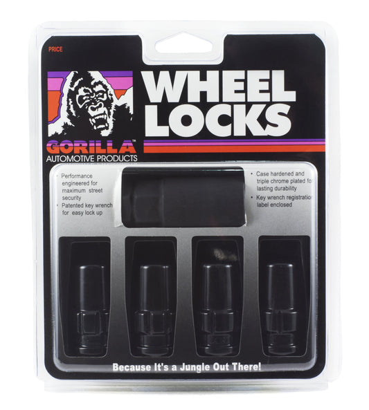 GORILLA 76641NBC Gorilla Automotive 76641NBC Black 14mm x 1.50 Thread Size Chrome Finish Duplex Acorn Wheel Lock, (Pack of 4)