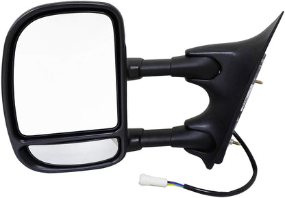 DORMAN 955-363 Dorman 955-363 Driver Side Power Door Mirror - Folding, Telescopic, Round Plug Compatible with Select Ford Models, Black