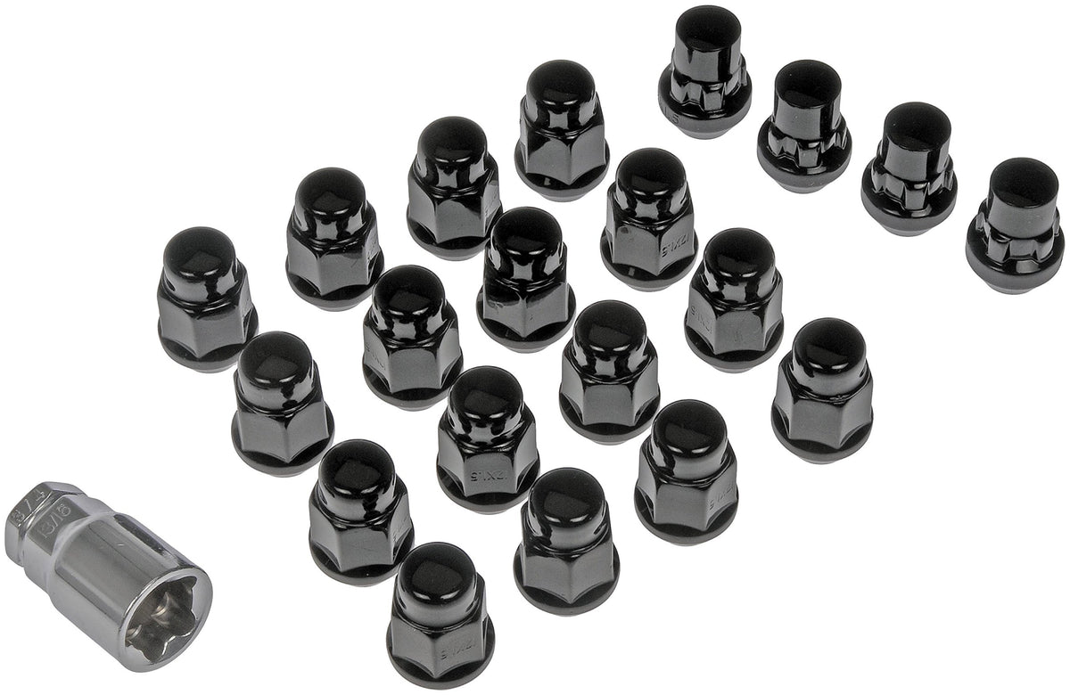 DORMAN 711-346 Dorman 711-346 BLACK CHROME ACORN M12-1.50