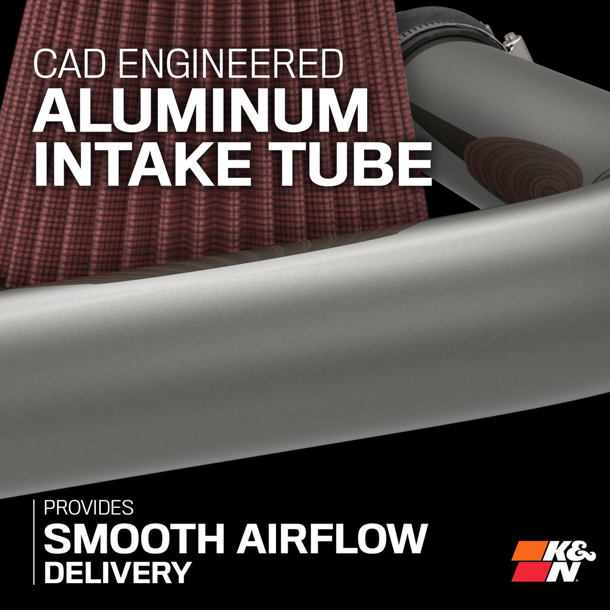 K&N FILTER 69-4537TS K&N Cold Air Intake System: High-Flow Air Filter, Increase Performance & Acceleration: Compatible with 2017-2019 Chevrolet: Cruze, 69-4537TS