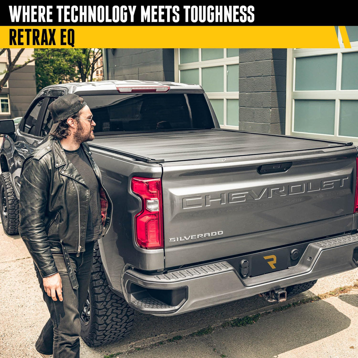 RETRAX EQ0461 RealTruck Retrax EQ Retractable Truck Bed Tonneau Cover | EQ0461 | Fits 2014 - 2018 Ltd/Lgcy Chevy/GMC Silverado/Sierra 1500 5' 8" Bed (67.8")
