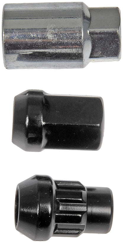 Dorman 713-275A BLACK ACORN WHEEL NUT LOCK SET