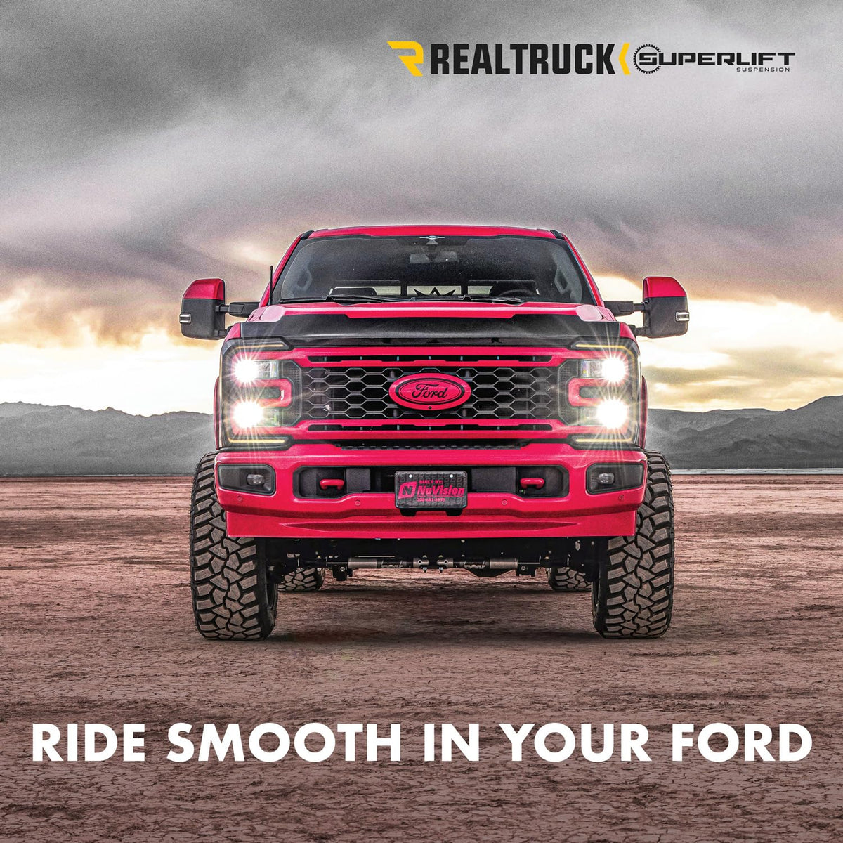 SUPERLIFT 92753 RealTruck SUPERLIFT SUSPENSION Dual Steering Stabilizer Kit for Ford F-250/F-350 | Fox 2.0 Series Cylinders | 92753 | Fits 2023-2024 Ford F-250/F-350 4WD No Lift Height to Any Lift Height