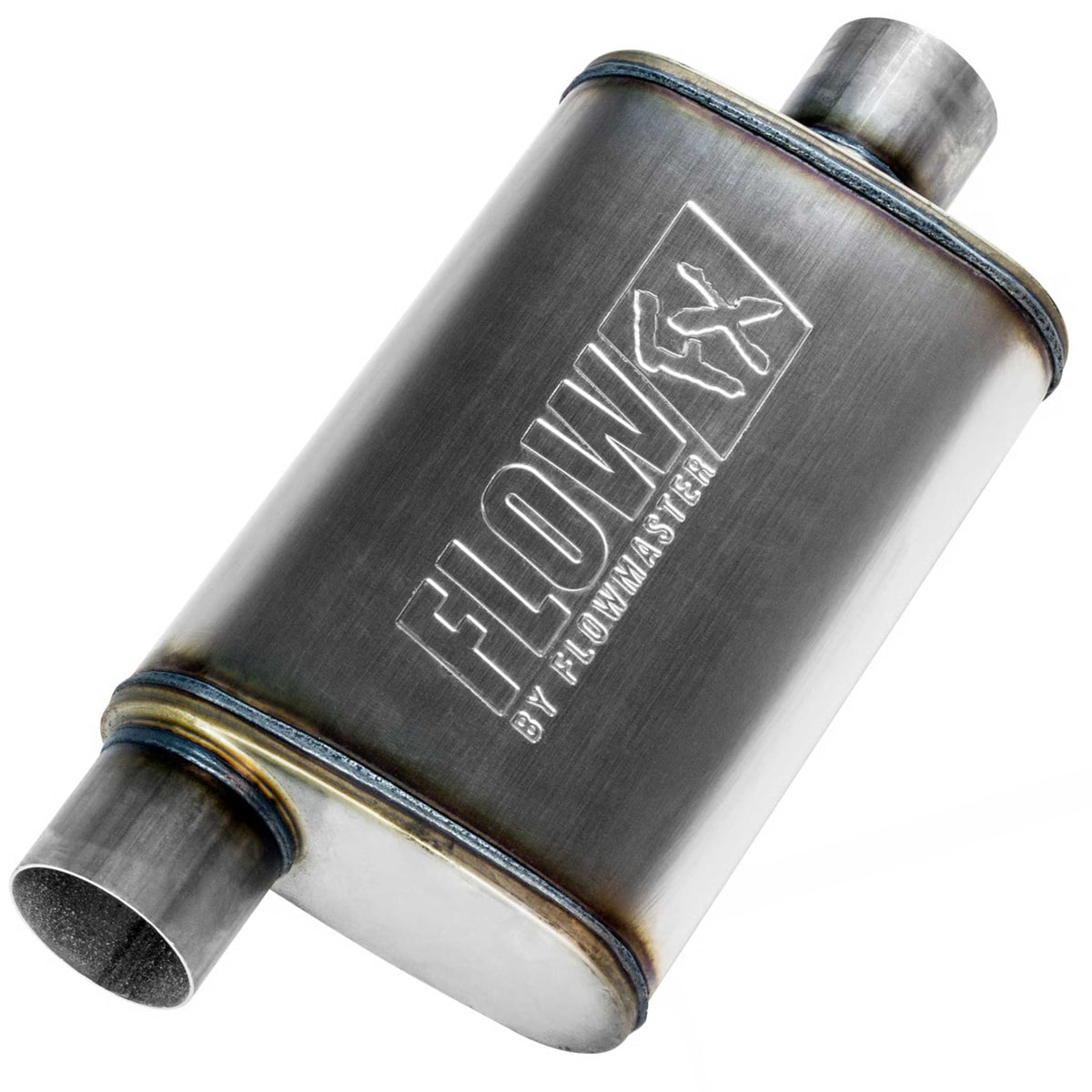 FLOWMASTER 71229 Flowmaster Flow FX Chambered Muffler – 3.00" Offset In / 3.00" Center Out