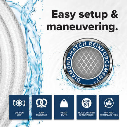 CAMCO 22783 Camco TastePURE 25-Ft RV Drinking Water Hose - Made in the USA