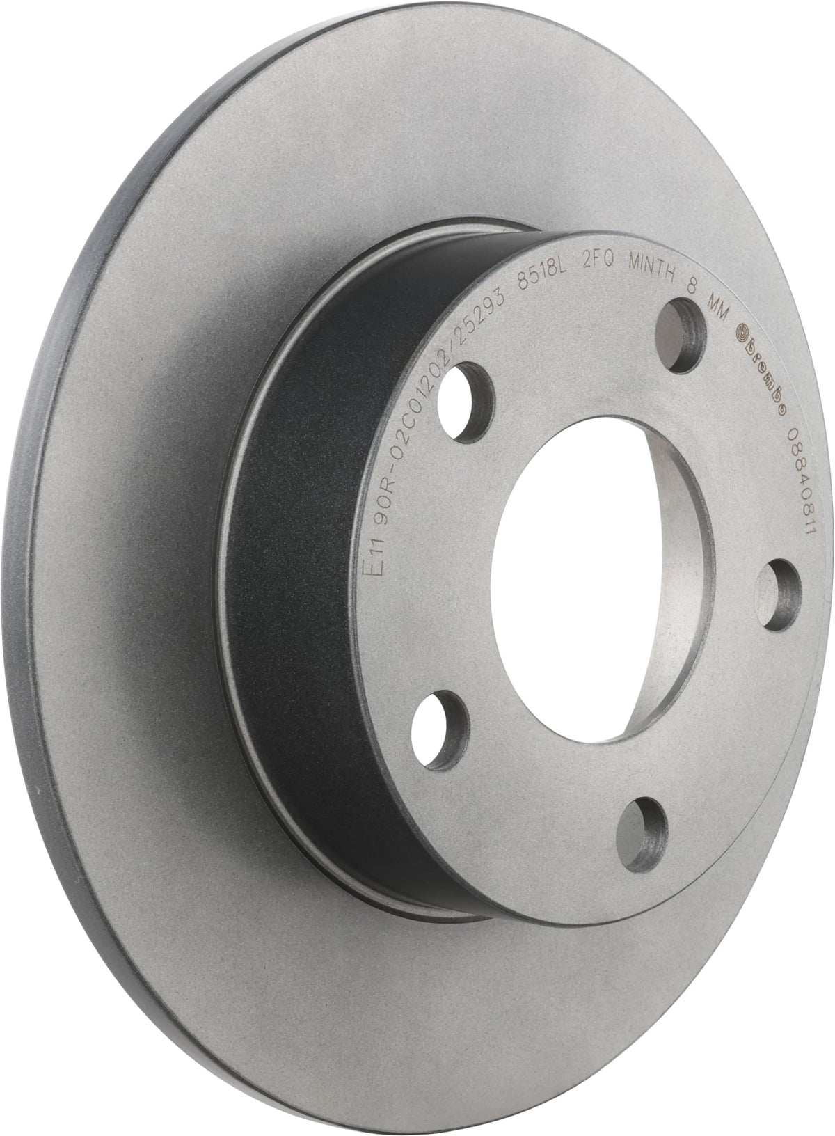BREMBO 08840811C02 Brembo 08.8408.11 UV Coated solid Rear Brake Rotor AUDI/VW OE# 8D0615601A