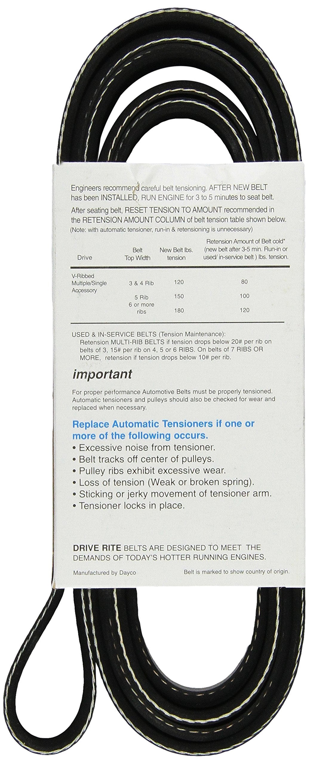 Dayco 5060985DR Serpentine Belt
