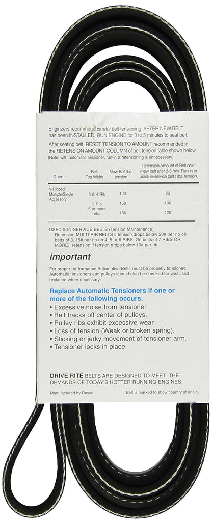 Dayco 5060985DR Serpentine Belt