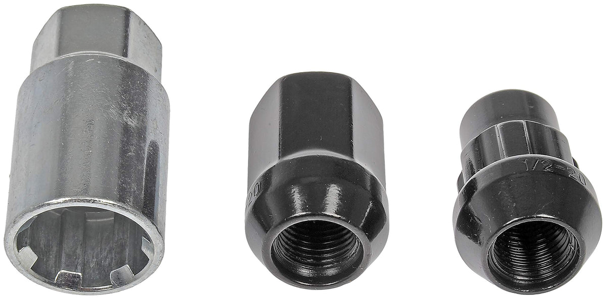 Dorman 713-275A BLACK ACORN WHEEL NUT LOCK SET