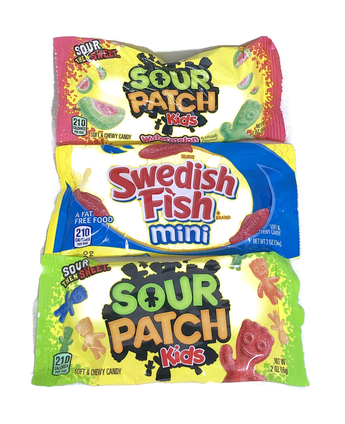 Sour Patch Kids Sour Patch Kids & Swedish Fish Variety Pack, 2 oz Bags, 24 Count