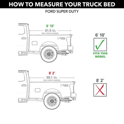 Retrax T-90383 RealTruck Retrax PowertraxPRO XR Retractable Truck Bed Tonneau Cover – T-90383 – Fits 2017 - 2025 Ford F-250/350 Super Duty 6' 10" Bed (81.9")