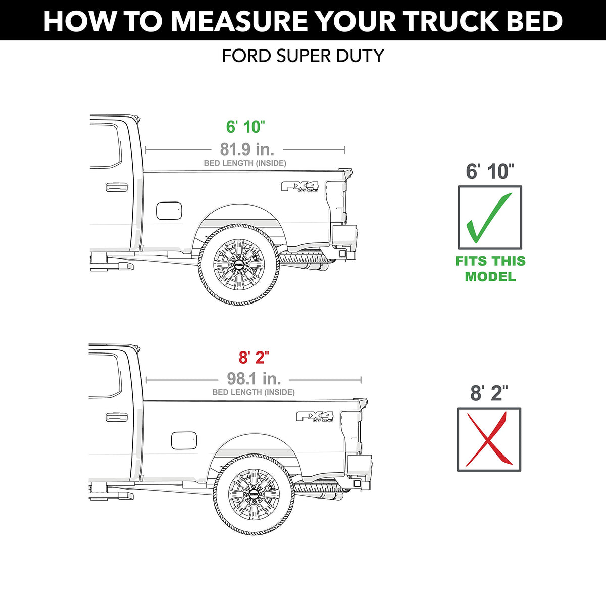 RETRAX 60383 RealTruck Retrax RetraxONE MX Retractable Truck Bed Tonneau Cover | 60383 | Fits 2017 - 2024 Ford F-250/350 Super Duty 6' 10" Bed (81.9")