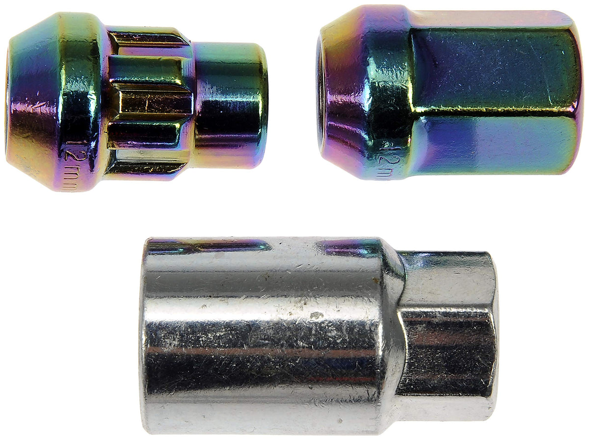 Dorman 713-375 G Rainbow/Neo-Chrome Acorn Wheel Nut Lock Set