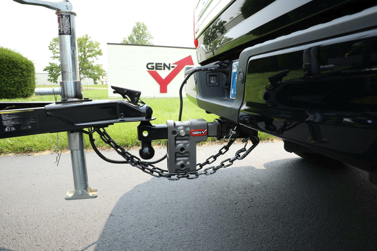 GEN-Y Hitch GH-1924 GEN-Y Hitch Gen-Y Mega Duty 2.5in Shank 6in Offset Drop 32K Hitch w/GH-0161 Dual-Ball/GH-0162 Pintle Lock - GH-1924 Exterior