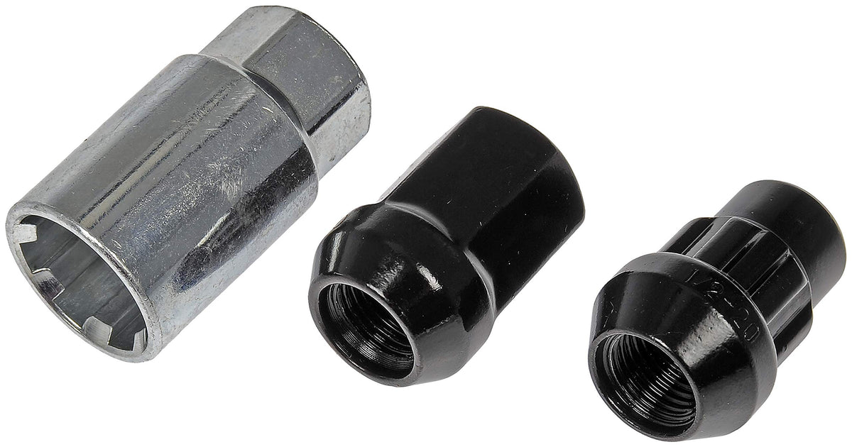 Dorman 713-275A BLACK ACORN WHEEL NUT LOCK SET