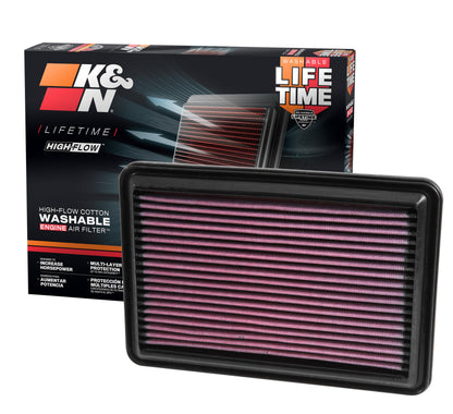 K&N FILTER 33-5016 K&N High-Flow Original Lifetime Engine Air Filter: Increase Power: Premium, Washable: Compatible with 2014-2022 Nisssan/Renault: Qashqai, Rogue, X-Trail, Kadjar, Koleos, QM6, 33-5016