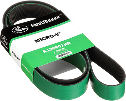Gates K120901HD FleetRunner Micro-V Serpentine Drive Belt