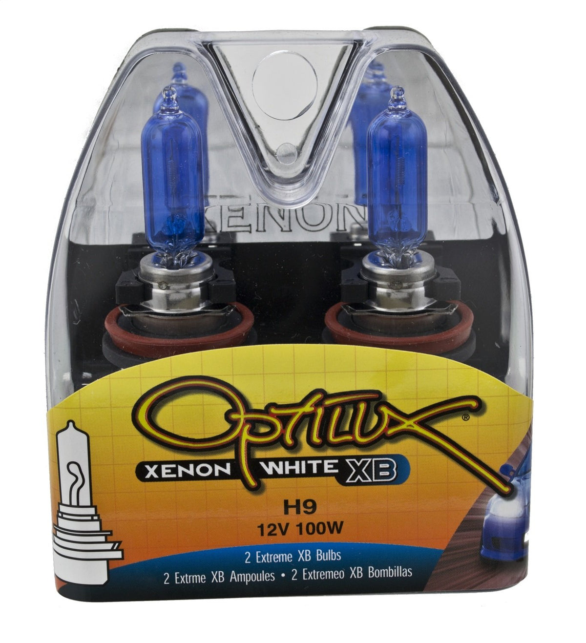 HELLA H71070792 HELLA H71070792 Optilux XB Series H9 Xenon White Halogen Bulbs, 12V, 100W 2 Pack