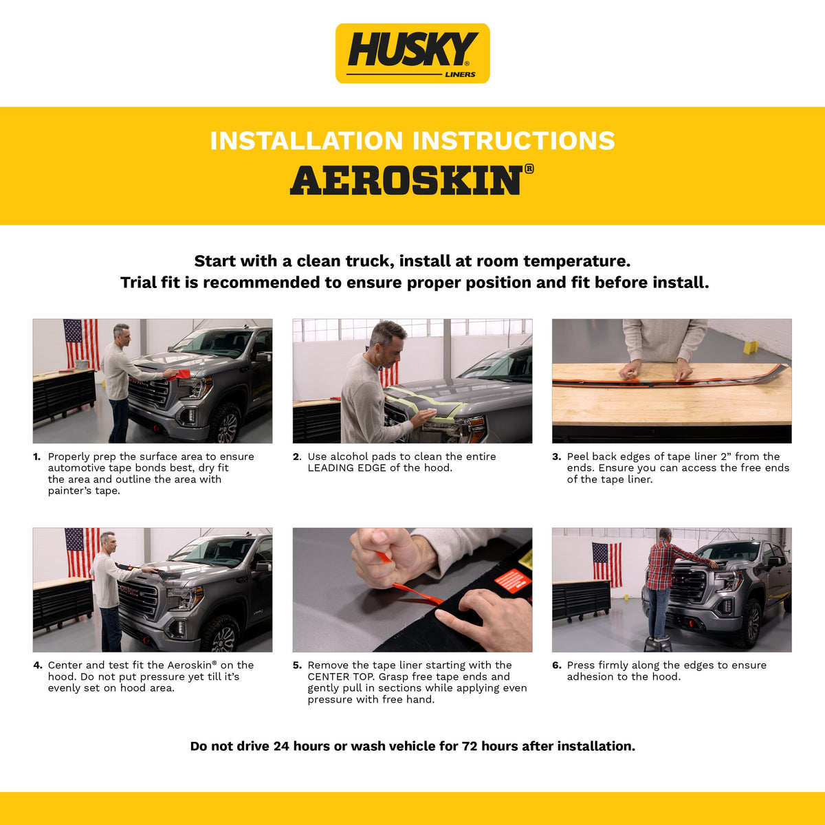 Husky Liners 2877060 Husky Liners Aeroskin Hood Protector – Fits 2007-2018 Jeep Wrangler JK (Includes Unlimited Models) – Low Profile Deflector/Bug Shield - 1 pc., Matte Black – 2877060