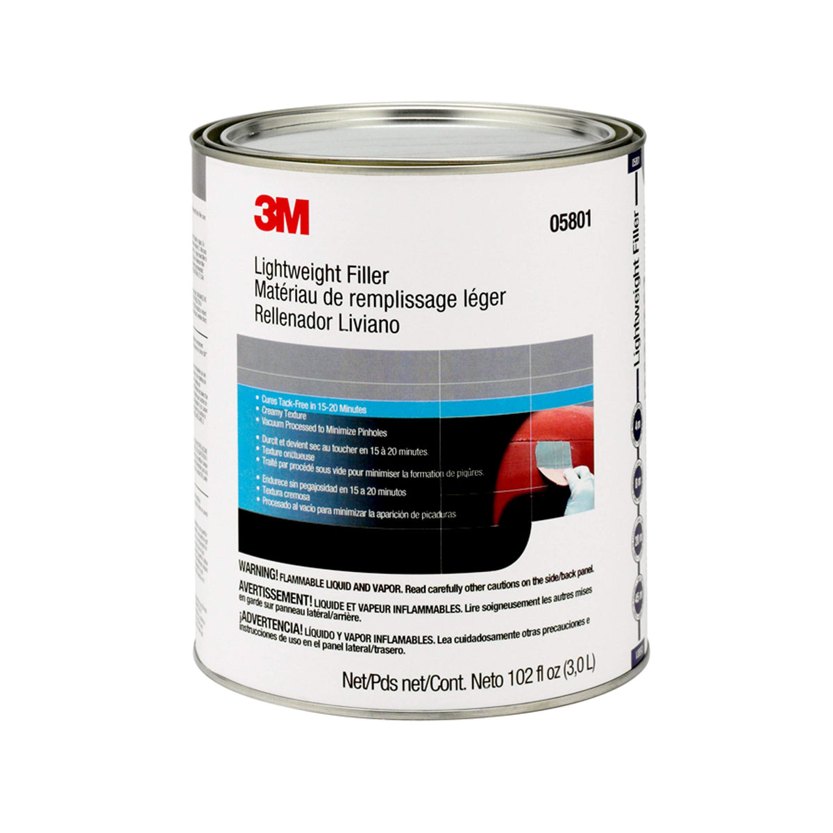 3M 05801 3M Lightweight Body Filler, 05801, 1 Gallon