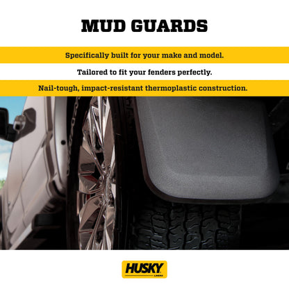 Husky Liners 58316 Husky Liners Custom Mud Guards – Fits 2024-2026 Chevrolet Colorado w/Out OEM Fender Flares, Crew Cab – Front & Rear Set, 4-pc Black - 58316