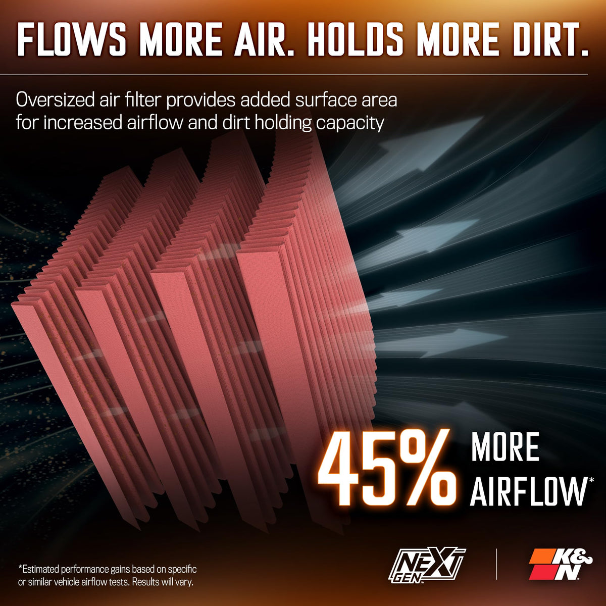 K&N FILTER 50-1563 K&N NextGen Cold Air Intake System: High-Flow Cotton Filter: Compatible with 2011-2026 DODGE/JEEP: Durango, Grand Cherokee, 50-1563