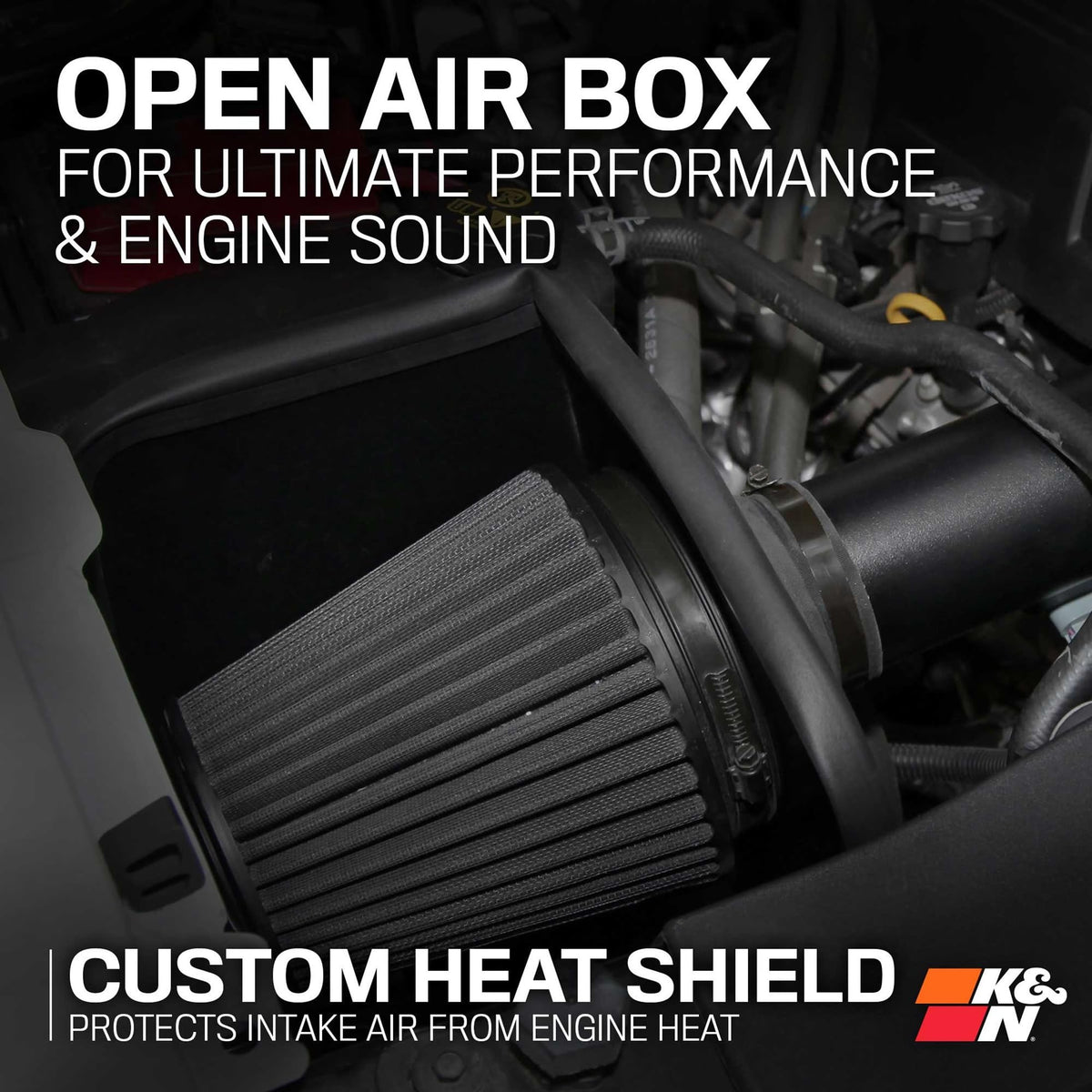 K&N 71-3070 Cold Air Intake System: Dry-Flow Air Filter