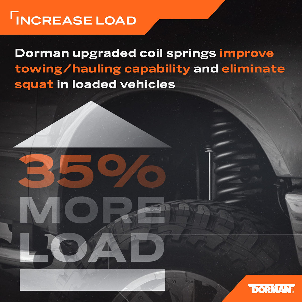 Dorman 929-933 Rear Heavy Duty Coil Spring Upgrade