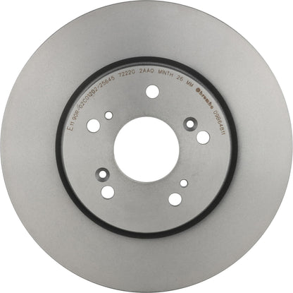 BREMBO 09B64811C02 Brembo 09.B648.11 UV Coated vented Front Brake Rotor Honda OE# 45251SWE000