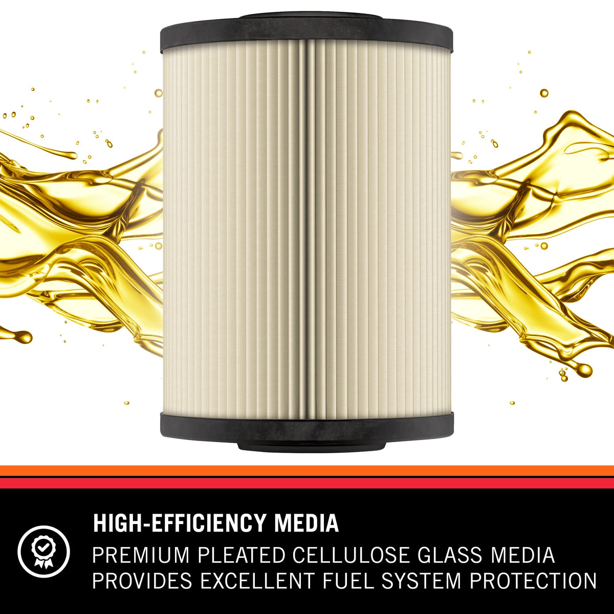 K&N FILTER PF-4100 K&N Diesel Fuel Filter: Performance Fuel Filter, Premium Engine Protection, Compatible with 2003-2007 Ford Truck 6.0L Powerstroke Diesel Engines, PF-4100