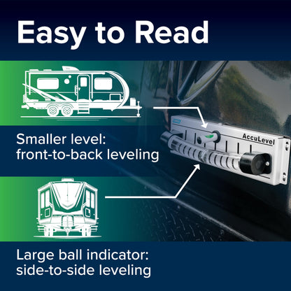 CAMCO 25563 Camco Camper/RV AccuLevel - Features Front to Back and Side to Side RV Leveling - Easy to Install (25563)