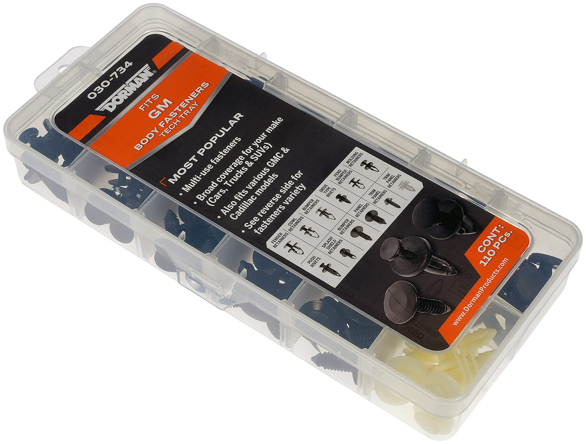 Dorman 030-734 Fastener Tech Tray, 110 Piece Universal Fit