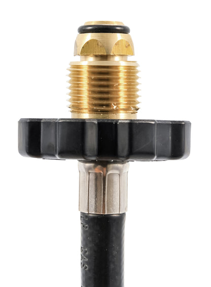 CAMCO 59033 Camco Olympian 5-Foot RV Propane Supply Hose - Built-In Excess Flow Protection - Connects Motorhome to 20/30 lb Propane Tank - Soft-Nose POL x 1/4-Inch Inverted Flare (59033)