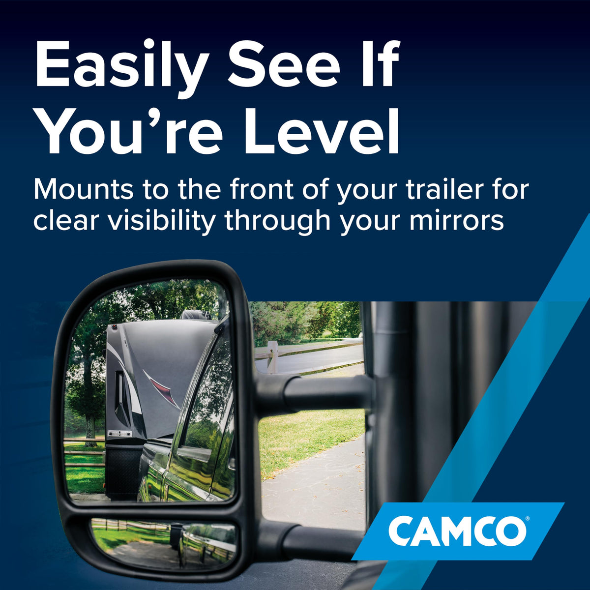 CAMCO 25563 Camco Camper/RV AccuLevel - Features Front to Back and Side to Side RV Leveling - Easy to Install (25563)