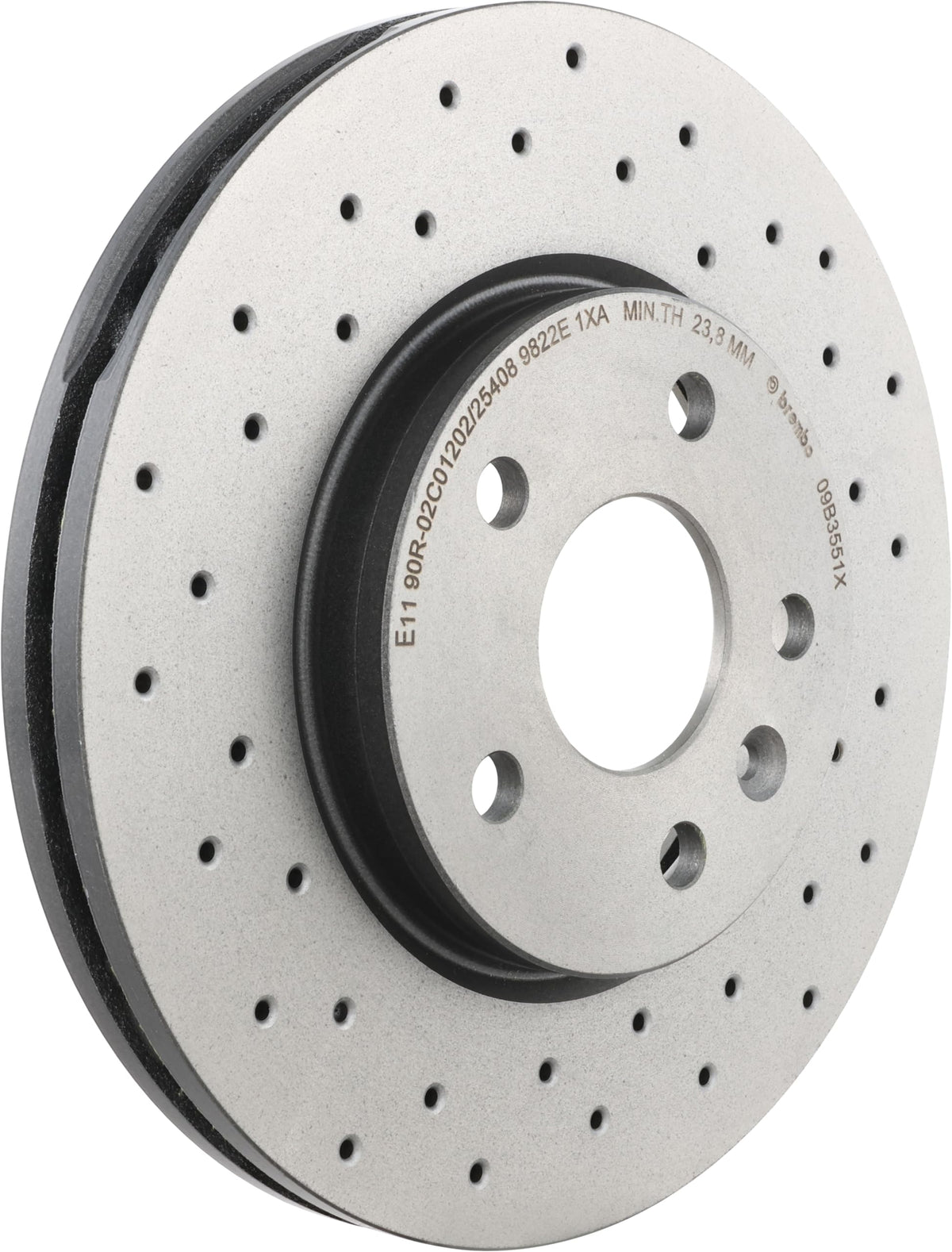 BREMBO 09B3551XC02 Brembo 09.B355.1X Xtra UV Coated vented drilled Front Brake Rotor BUICK (SGM)/CHEVROLET/CHEVROLET (SGM)/OPEL/VAUXHALL OE# 569073