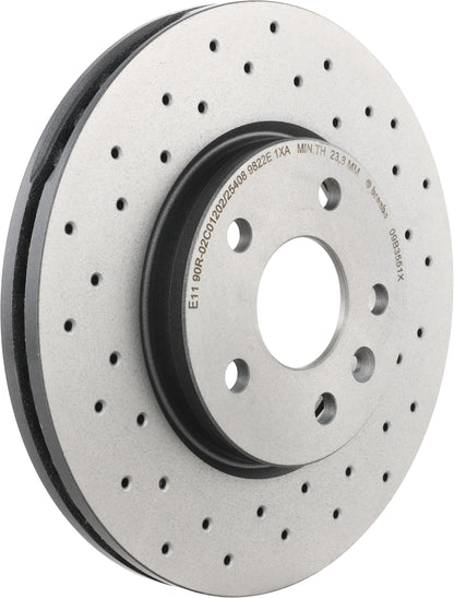 BREMBO 09B3551XC02 Brembo 09.B355.1X Xtra UV Coated vented drilled Front Brake Rotor BUICK (SGM)/CHEVROLET/CHEVROLET (SGM)/OPEL/VAUXHALL OE# 569073