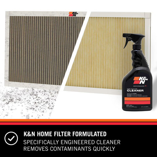 K&N FILTER 99-6010 K&N HVAC Filter Cleaner: 32 Oz Spray Bottle Filter Cleaner and Refresher; Restores K&N Home Air Filter Performance; 99-6010